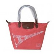 Sacs A Main Longchamp soldes pas cher Pliage Tour Eiffel Rouge